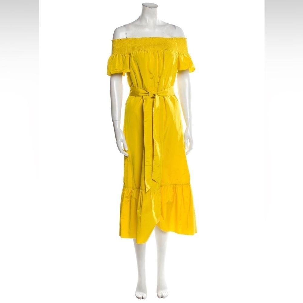Tory Burch Smocked Shoulder Tie Dress A-Line Dress
size XS